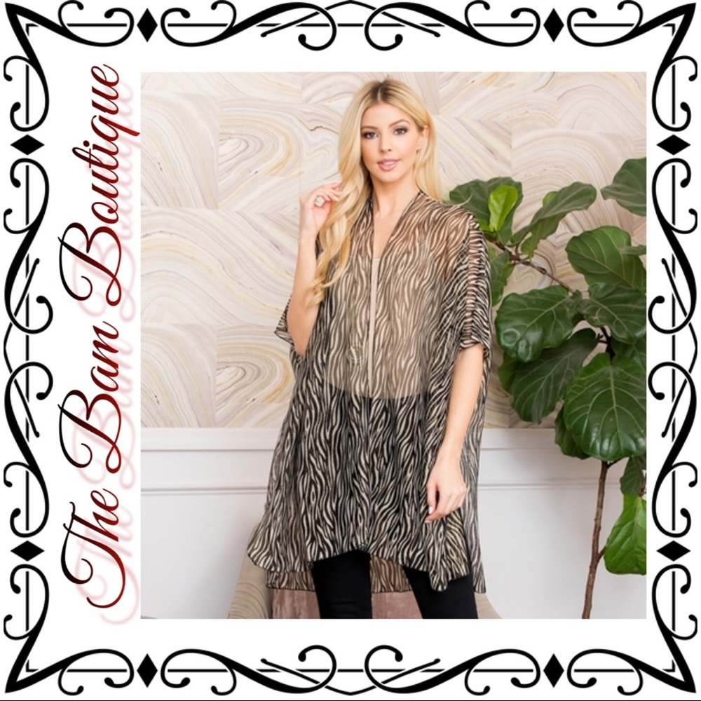 Tiger Lurex Kimono